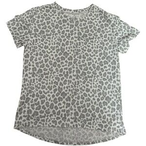 Zoe + Liv Gray Leopard Print Kids Tee